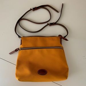 Dooney & Bourke Nylon Mustard Crossbody Handbag